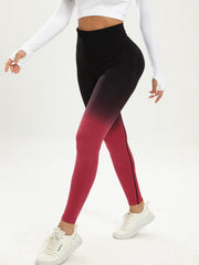 Ombre High Waist Yoga Pants for Women Butt Lifting Leggings