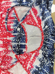 Tie Dye Star Print Cami Romper With Pockets