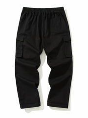 Men's Drawstring Cargo Pants for Spring/Fall