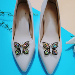 Crystal Butterfly Shoe Clips - Wedding Shoe Decorative Accessories