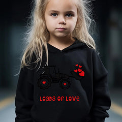 2pcs Heart Graphic Hoodies Pants Set Spring Fall Outfits