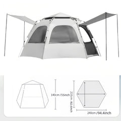 Lightweight Camping Tent Canopy for 2-5 Person with Carrying Bag