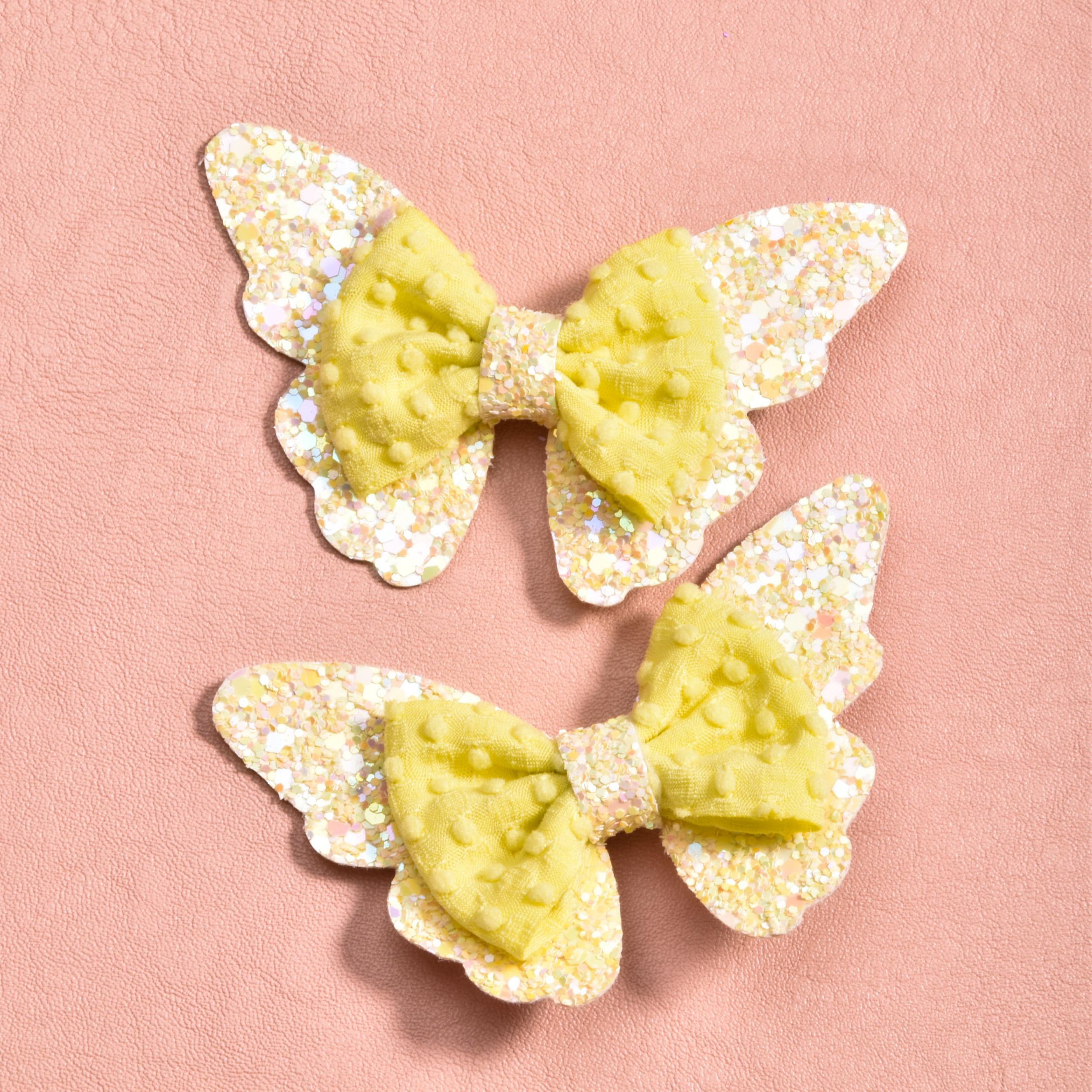 2pcs Butterfly Bowknot Hair Clip Hair Accessories