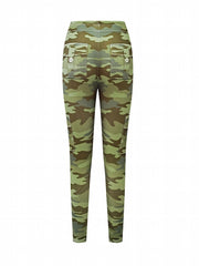 Camouflage Pattern Sports Leggings High Stretch Yoga Running Fitness Tight Pants