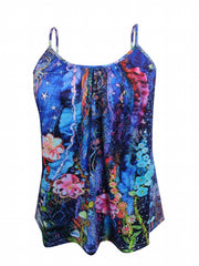 Floral Print Plus Size Cami Top
