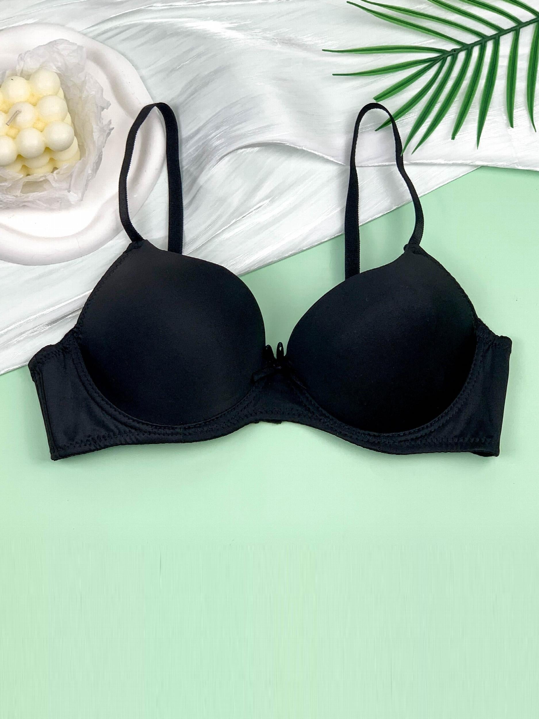 Comfy Push Up T-Shirt Bra Solid Color Women's Lingerie