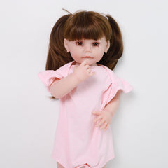 55 Cm Lifelike Reborn Dolls Toddler Girl Silicone Baby Doll Realistic Newborn