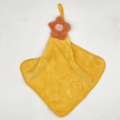 Flower Pattern Hanging Towel Thick Coral Fleece Soft Absorbent Towel