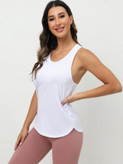 Women's Summer Tops Solid Running Casual Sports Tank Top