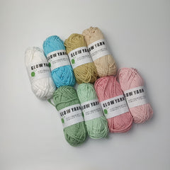 2-pack Glow In The Dark Yarn for Crocheting/Knitting 50g 45m