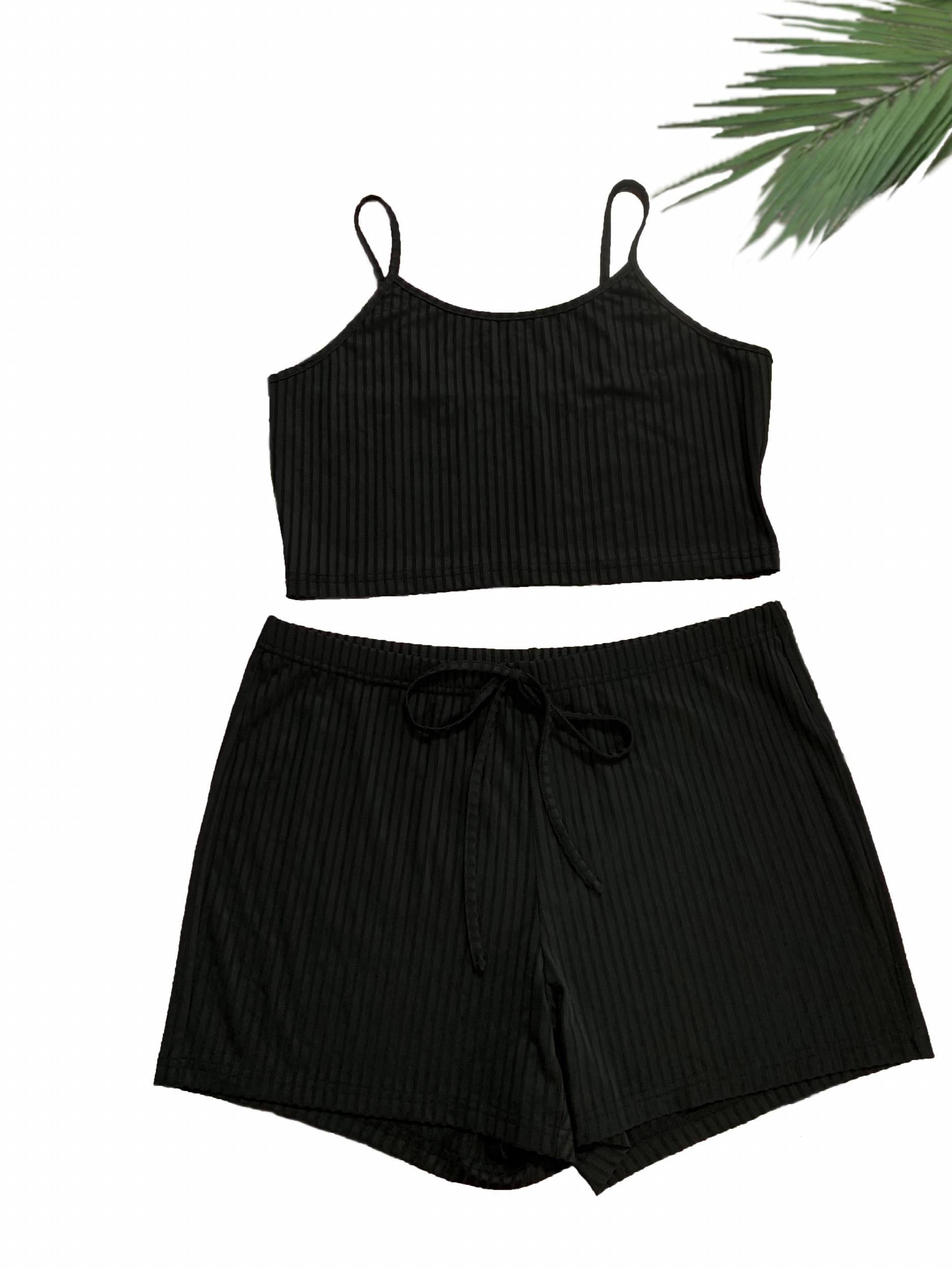 Ribbed Cami Top & Shorts Set
