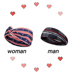 Vintage Sporty Headband Unisex Sweat Absorbing Yoga Hair Band