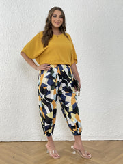 2 Piece Set Top & Print Pant