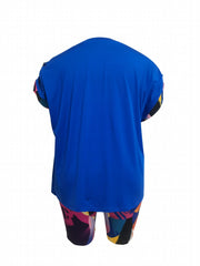 Women's Plus Letter Print Tee & Shorts Set