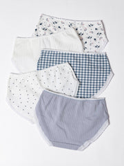 5pcs Girl's Triangle Panties Cartoon Pattern Underwear 95 Cotton Kids Clothes