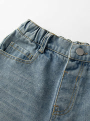 Boys Ripped Denim Shorts for Summer