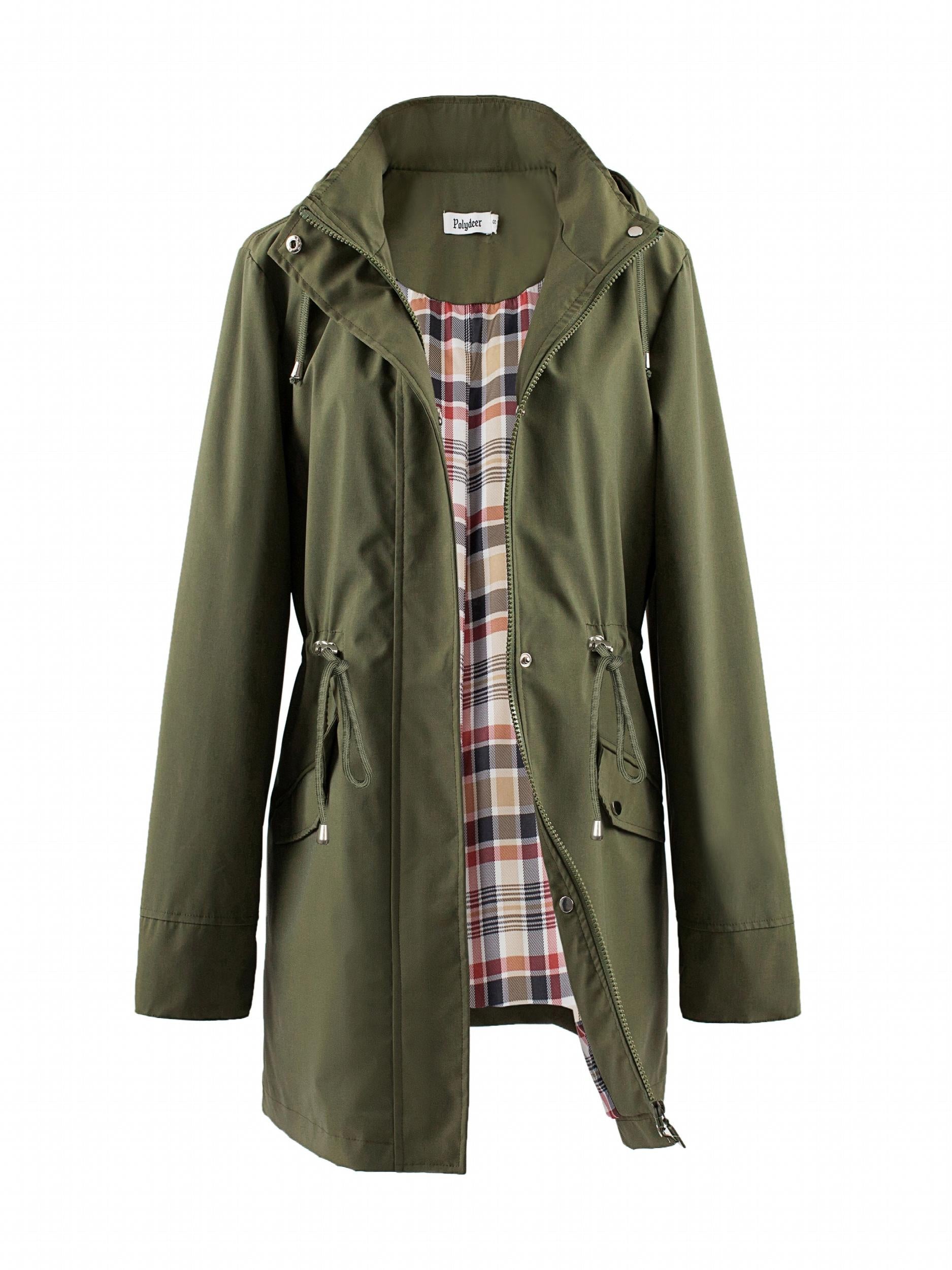 Hooded Zip Up Coat Casual Long Sleeve Coat For Fall & Winter
