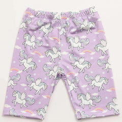 Toddler Girls Unicorn Dance Shorts Breathable Stretchy Safety