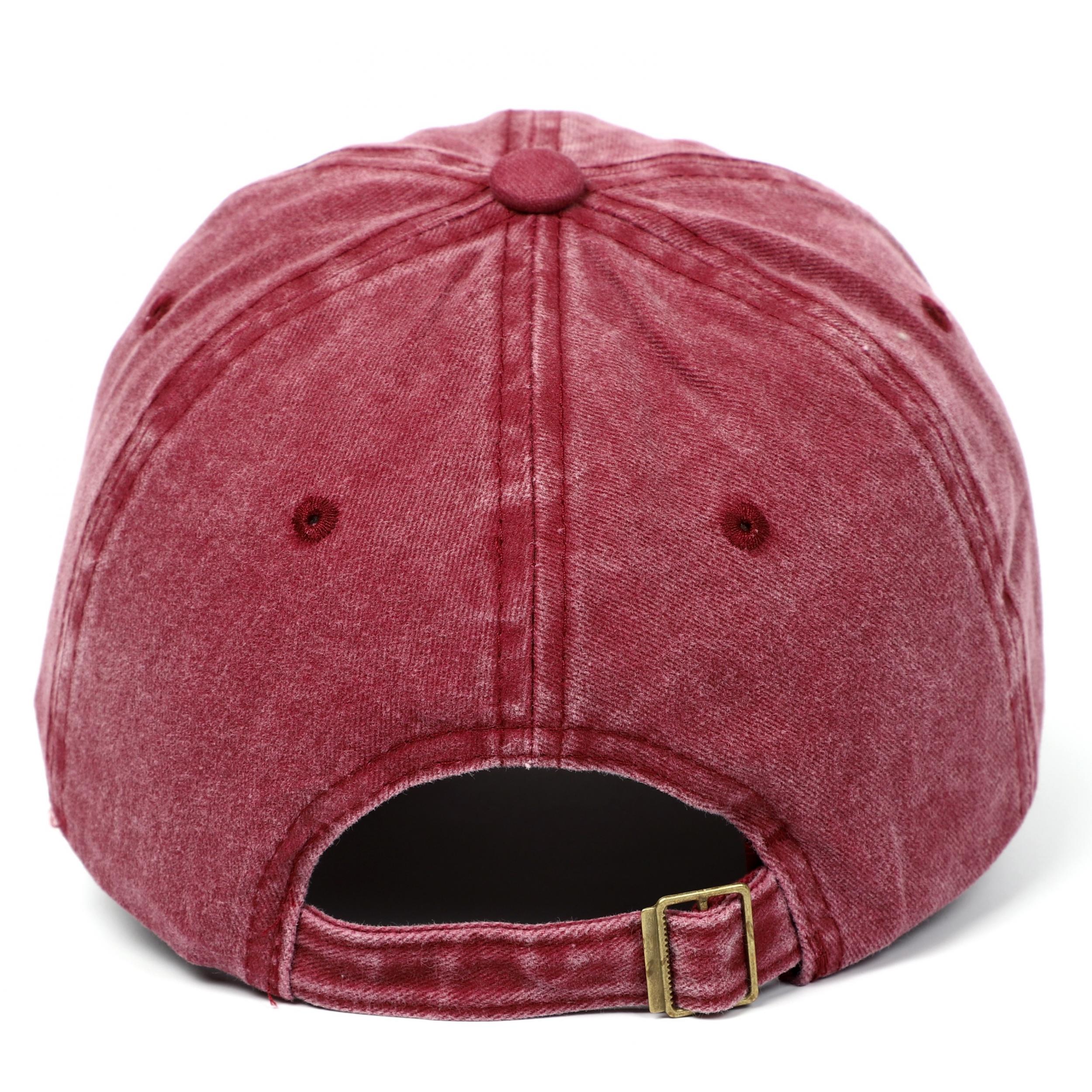 Vintage Letter Embroidery Fishing Cap Sunscreen Cotton Baseball Cap