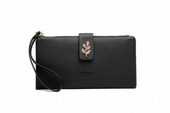 Women's Leaf Buckle Zipper Handbag