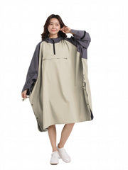 Women's Windproof Waterproof Long Poncho Raincoat