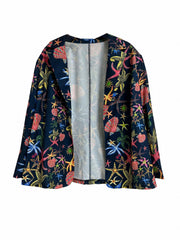 Starfish Print Open Front Blazer