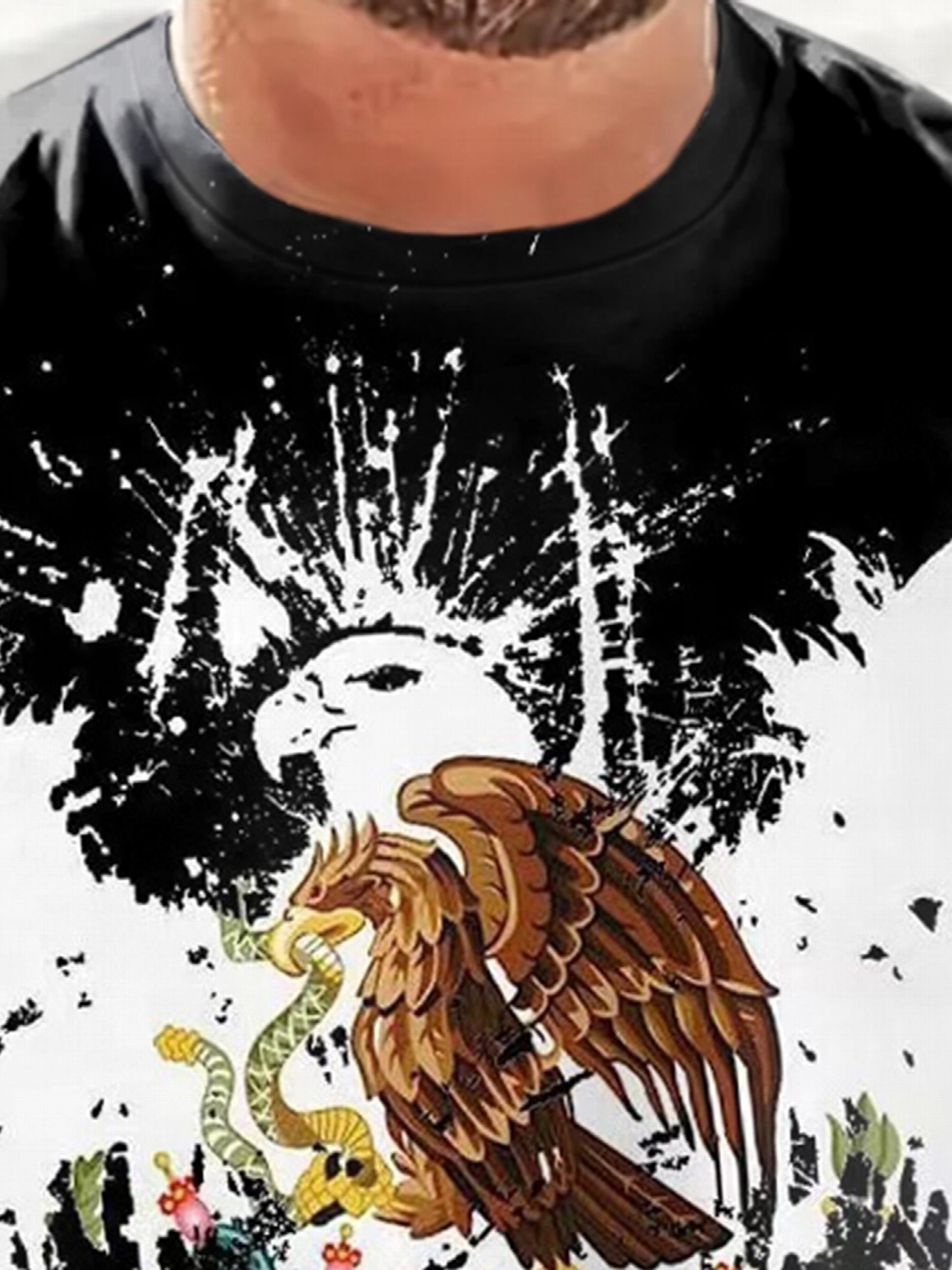 Men's Colorful Eagle Graphic T Shirt 3D Print Short Sleeve Tee