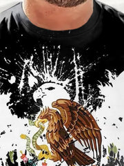 Men's Colorful Eagle Graphic T Shirt 3D Print Short Sleeve Tee