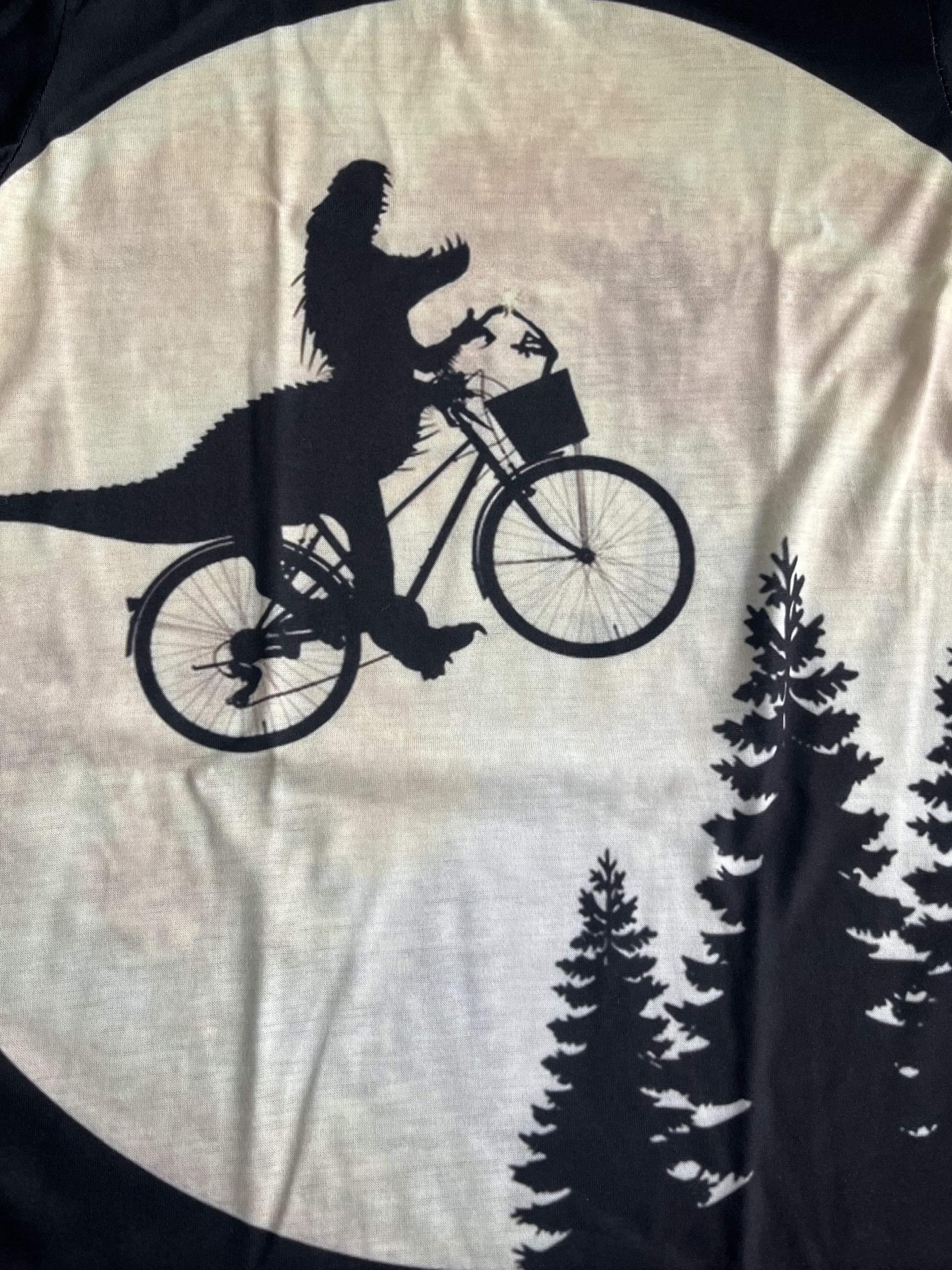 Boys' Dino Biker Tee 3D Print Short Sleeve Shirt