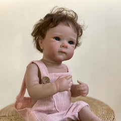 Realistic Reborn Doll Soft Full Body Vinyl Waterproof Painted Doll