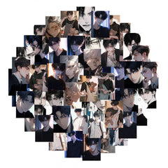 54pcs Handsome Character Stickers for Mobile Phone Case Luggage Notebook