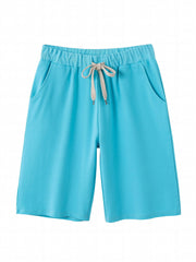 Summer Drawstring Loose Shorts Elastic Waist Sports Biker Yoga Shorts