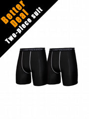 Men's Quick Drying Compression Sports Boxers Athletic Shorts