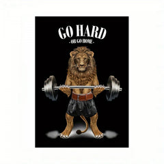 Animal Weightlifting Canvas Inspirational Wall Art for Fitness Room