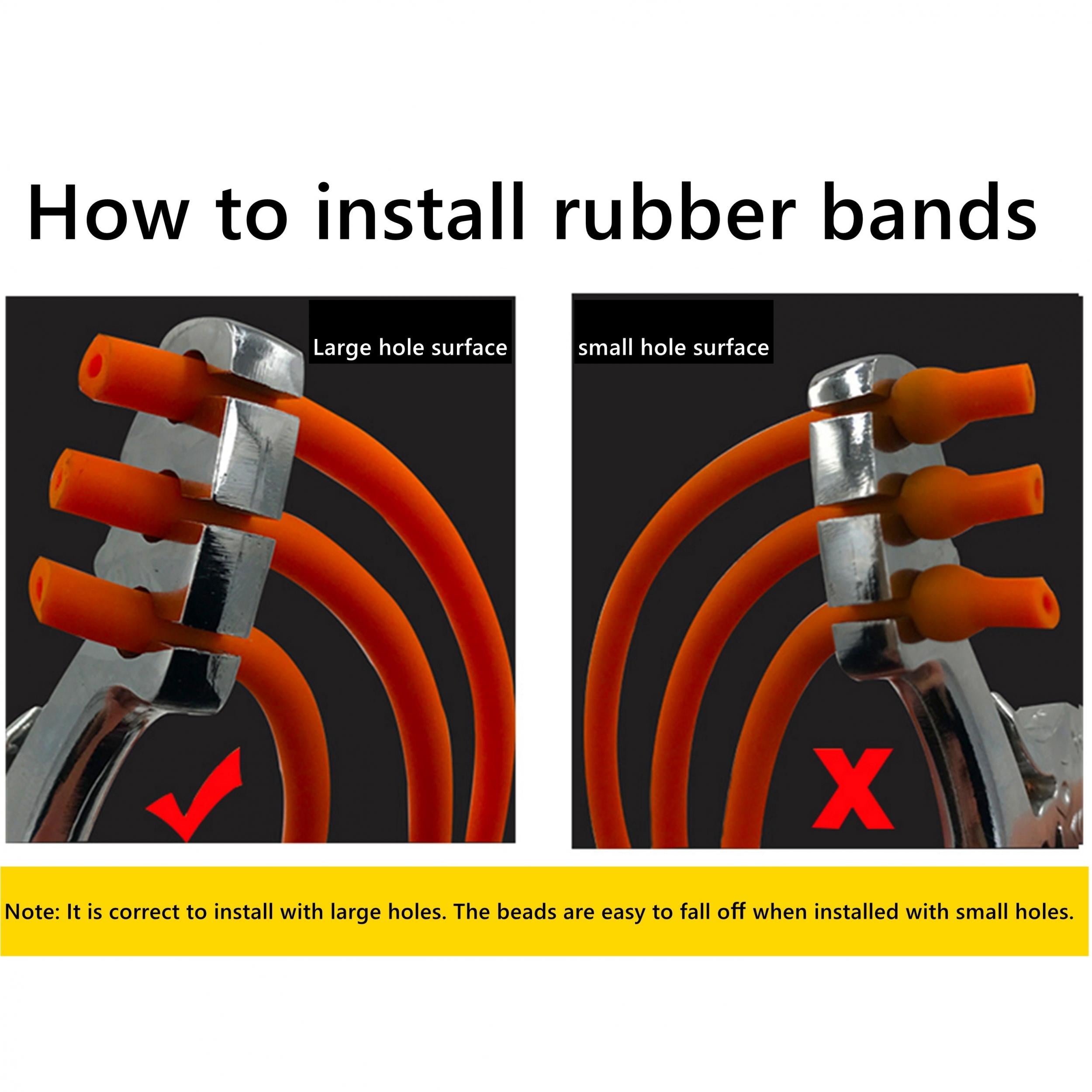 2pcs 3050 Style Tubular Bands Replacement Rubber Bands