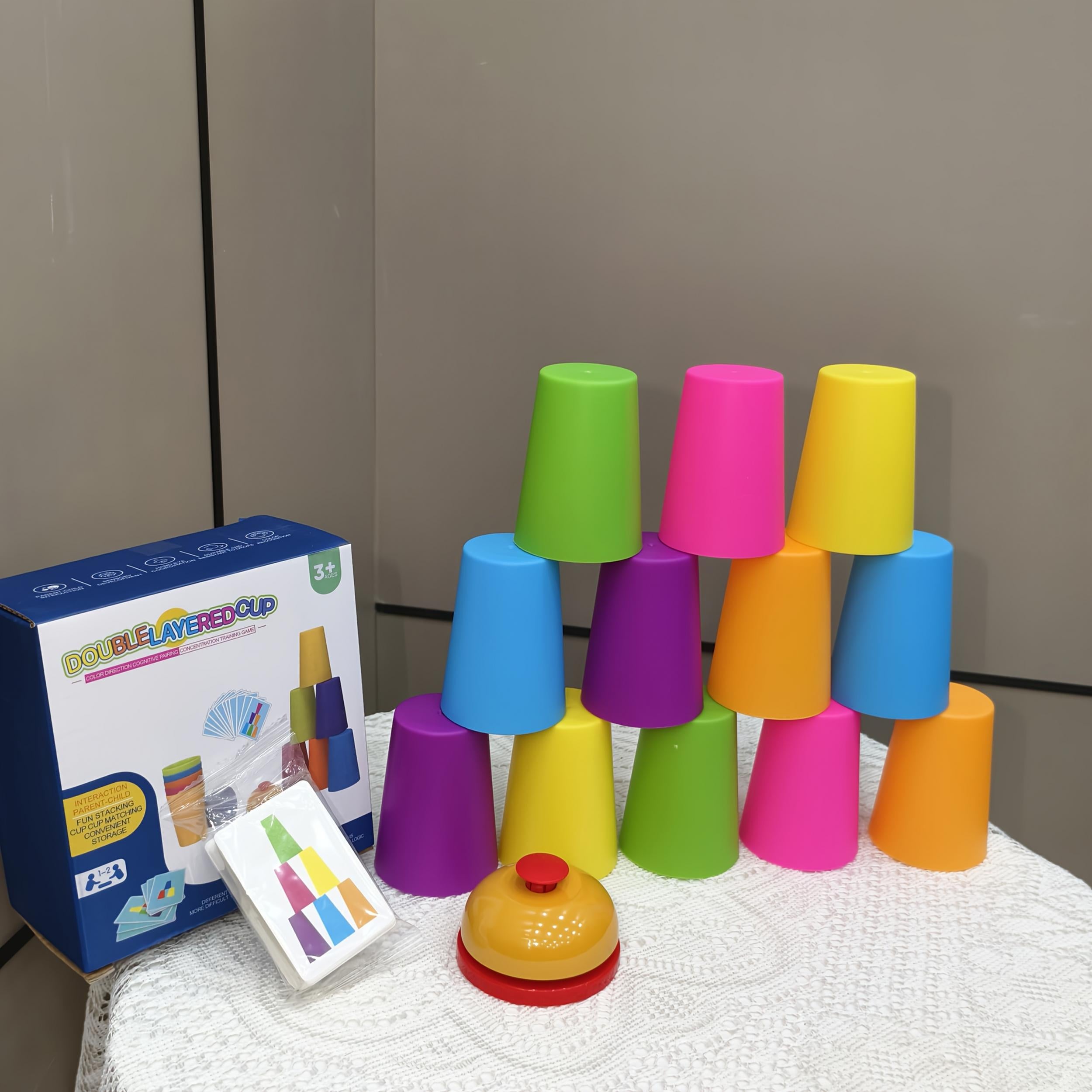 Stacking Cup Set Sensory Toy Educational Toy Great Gift Cup Stacking Battle