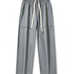 Men's Drawstring Loose Long Pants With Pockets for Spring & Summer