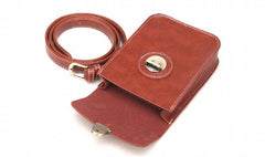 Women's Small Waist Bag Fanny Pack High PU Leather Belt Cell Phone Case