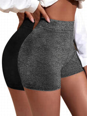 2pcs High Waisted Biker Shorts Tummy Control for Women Workout Gym Yoga Running