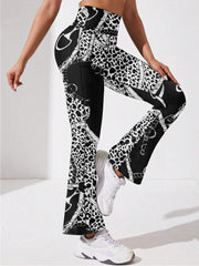 Flared Slimming Yoga Leggings High Stretch Fitness Yoga Pants