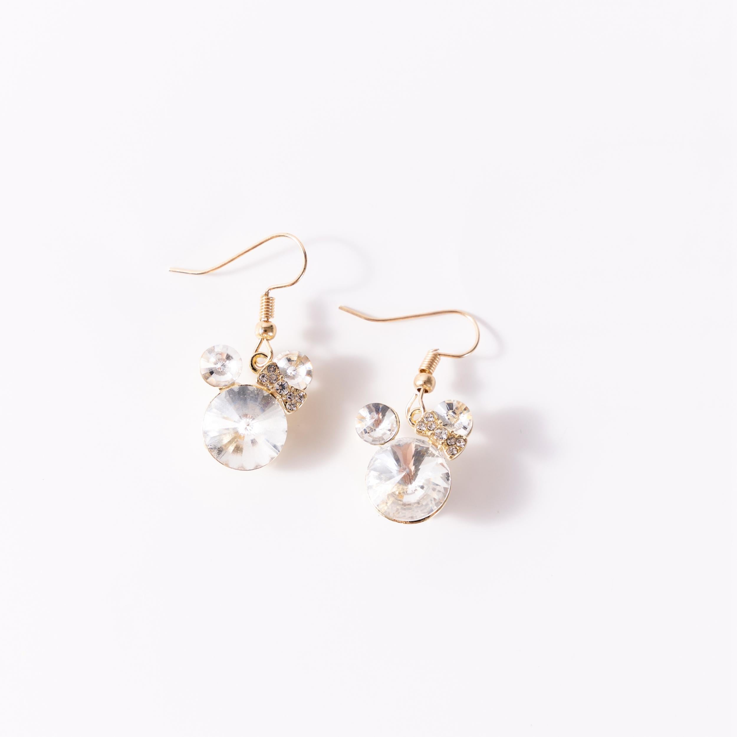 CZ Mouse Stud Earrings Kids Accessory