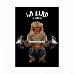 Animal Weightlifting Canvas Inspirational Wall Art for Fitness Room