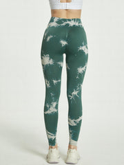 Tie Dye High Waist Sports Leggings Yoga Running Pants