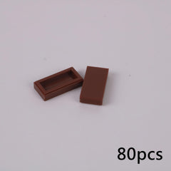 80pcs MOC 3069 Tire 1x2 Building Blocks Kit Light Board Bricks DIY Toy