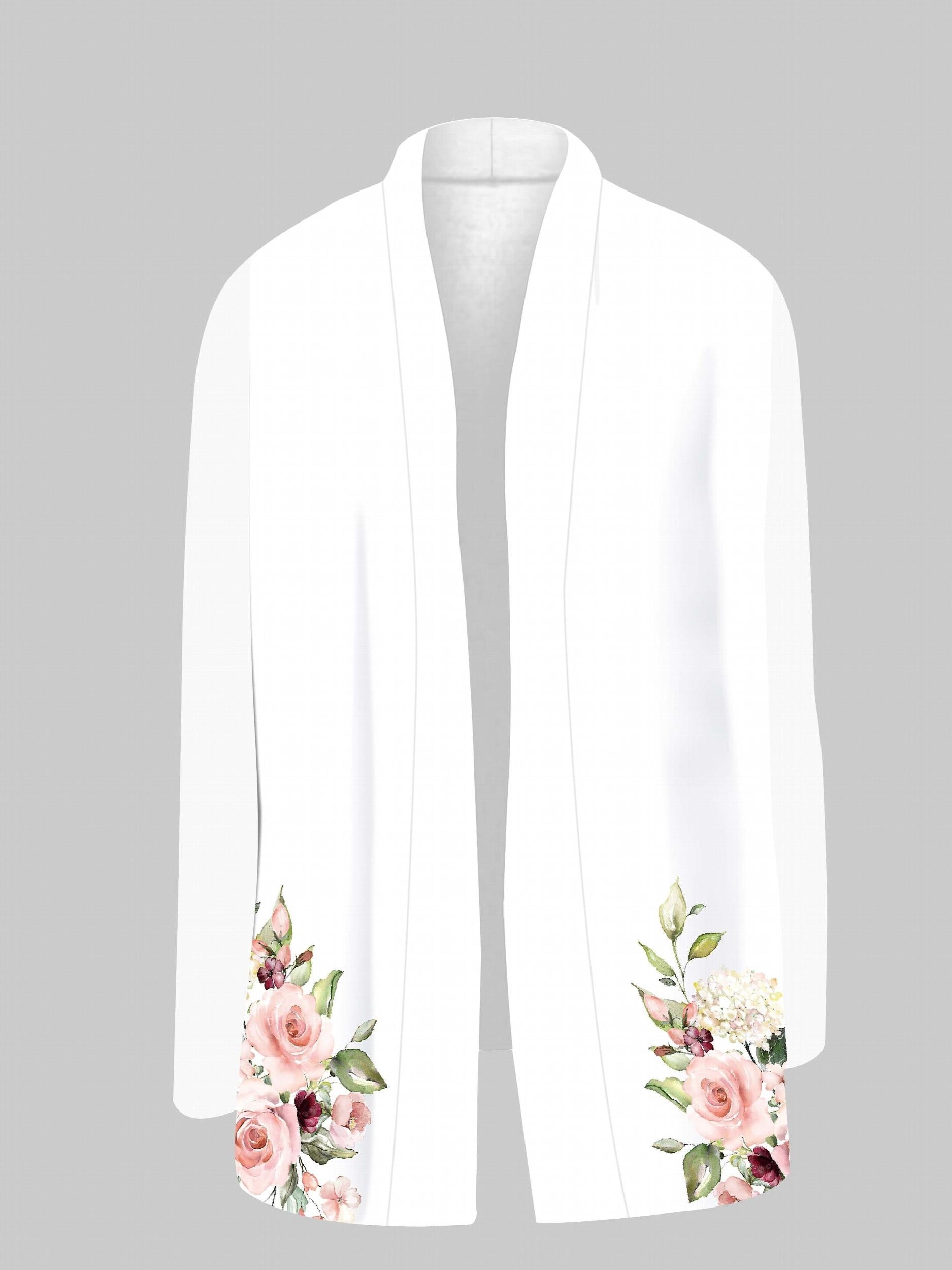 Floral Print Shawl Collar Cardigan Casual Long Sleeve Women's Clothing