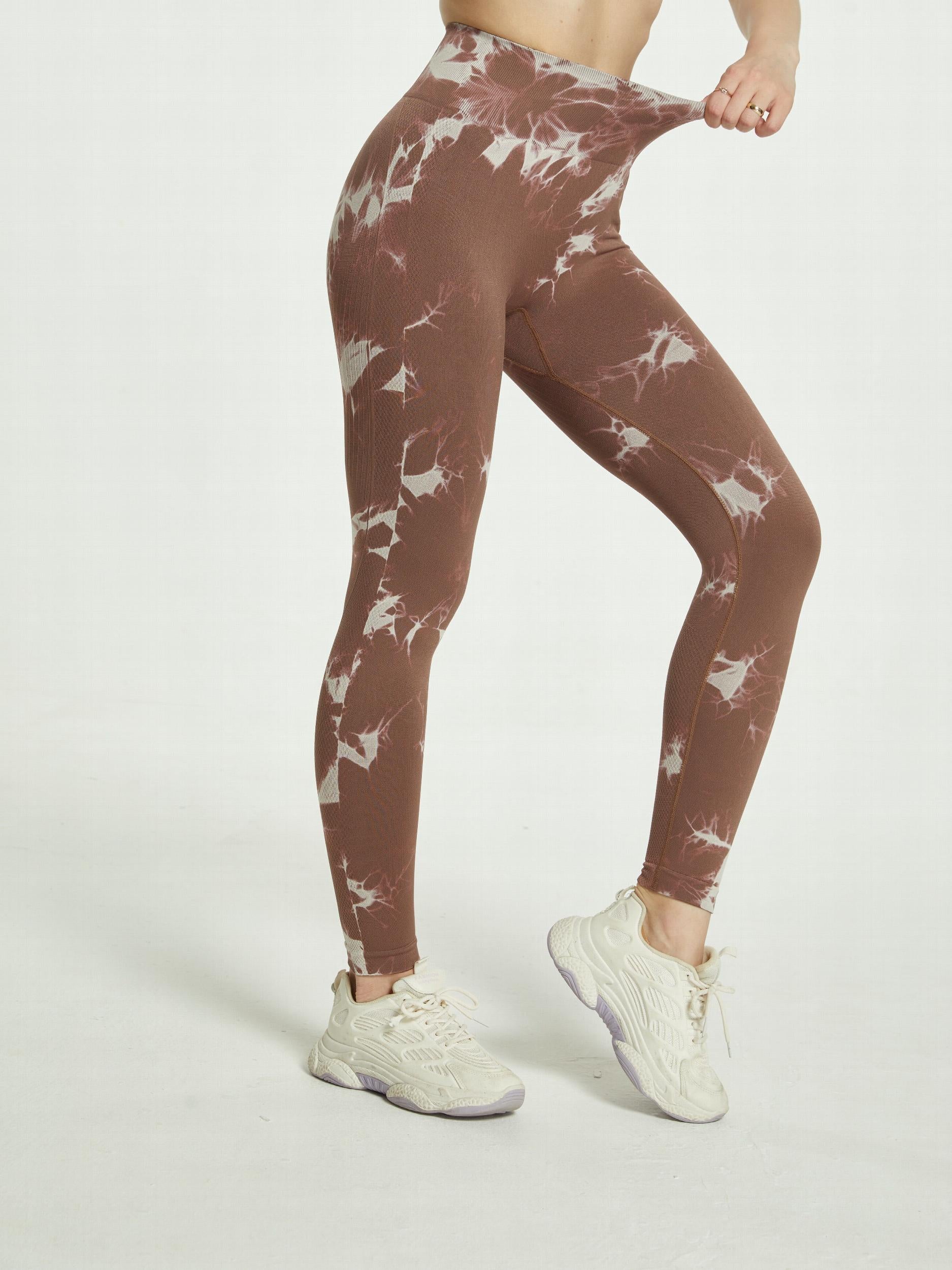Tie Dye High Waist Leggings Yoga Running Tight Pants Women's Activewear