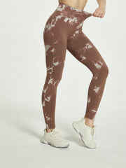 Tie Dye High Waist Leggings Yoga Running Tight Pants Women's Activewear