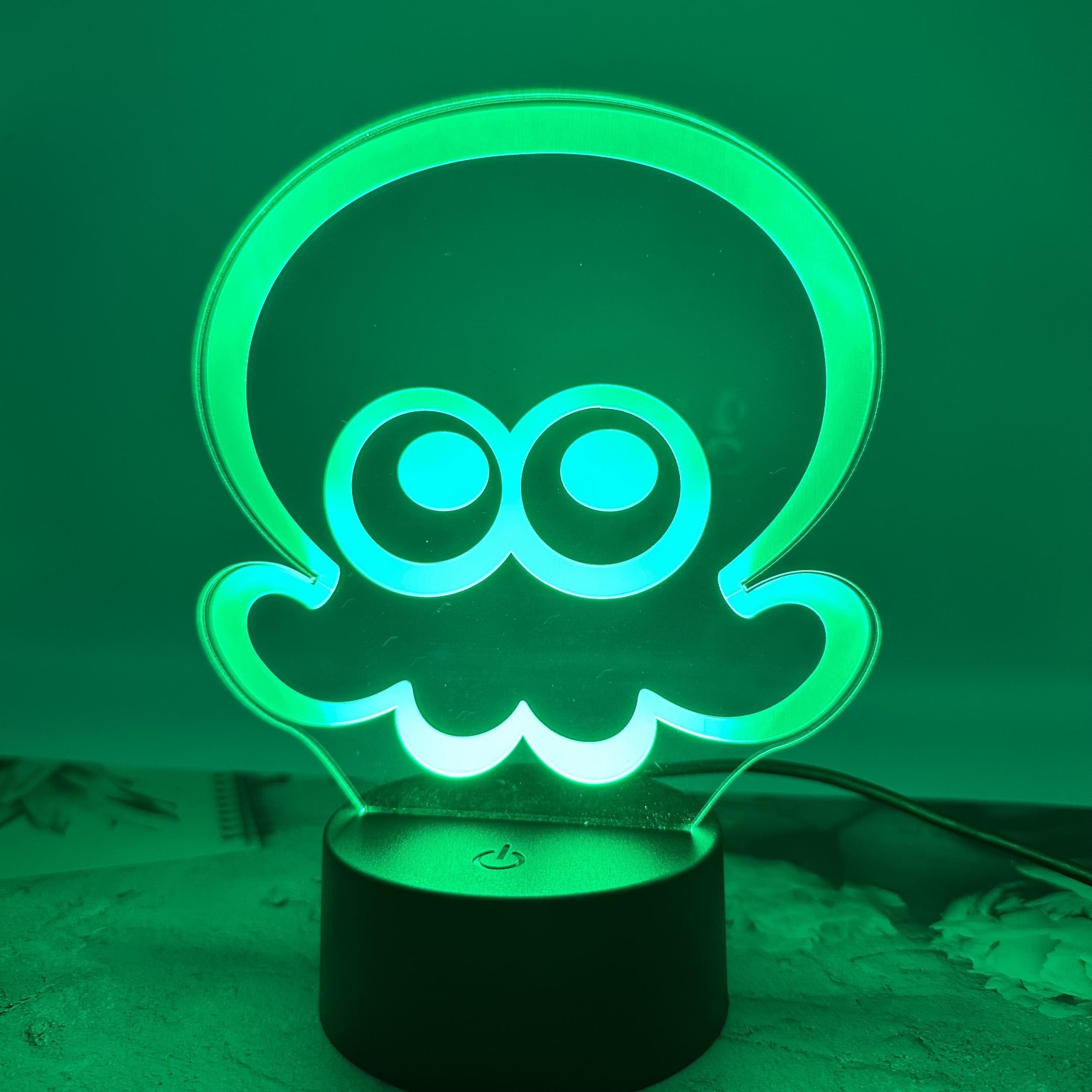Octopus Home Decor Lamp Cartoon Bedroom Decoration