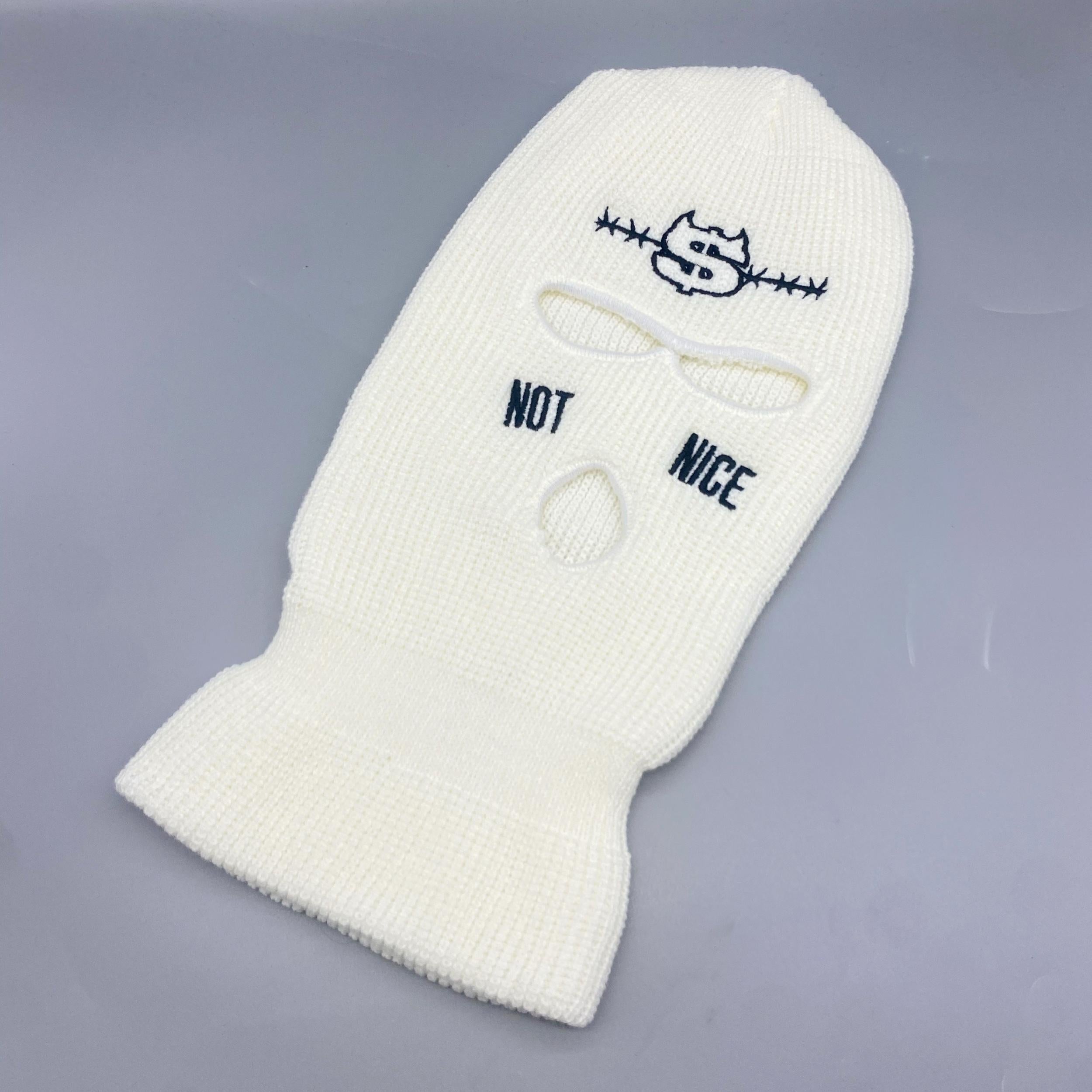 Hip Hop Embroidery Ski Mask Dollar Pattern Knit Hat