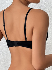 3pcs Hollow Out T Shirt Bras Comfy Breathable Push Up Bra